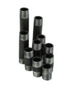 Sort nippelrør assorterede størrelser - 1/2