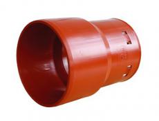 Wavin 110 mm PVC-drntilslutning til 75/65 mm drnrr, spids