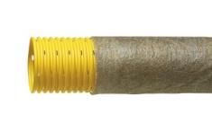 Eurodrain 50/42 mm PVC-drnrr m/1,2 x 5 mm slids og filt, 50 m