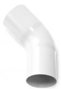 Plastmo bjning 60 grader - 75 mm - Hvid plast