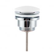 Ideavit bundventil m/Push open - Buet top - Mat hvid