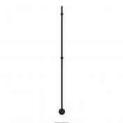 Strømberg Tyholt håndklædetørrer - 9x150 cm - Sort