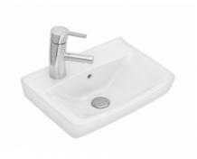 Ifö Spira Square 40 håndvask t/væg eller møbel - 1 hanehul venstre - Ifö Clean