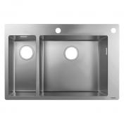 hansgrohe S712-F655 kkkenvask m/skylleskl - Rustfrit stl