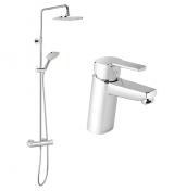 Damixa Pine komplet pakke til badevrelset - Krom