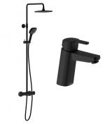 Damixa Pine komplet pakke til badevrelset - Mat sort