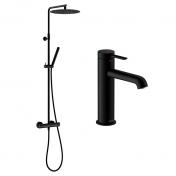 Damixa Iris komplet pakke til badevrelse - Mat sort