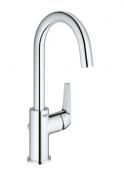 Grohe Bau Flow hndvaskarmatur Eco m/lft-op bundventil - Krom