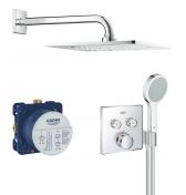 Grohe SmartControl F-Series komplet brusesystem til indbygning m/integreret bruseholder