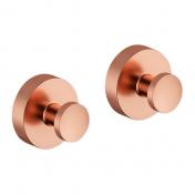 Damixa Zen hndkldekrog m/roset 2 stk. - Brstet kobber