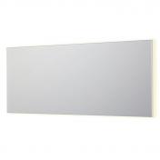 Sanibell Ink SP32 firkantet spejl m/backlight, varme og sensor 180 x 80 cm - Mat hvid