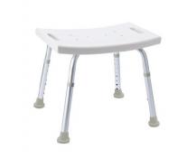 Ridder Assistent badestol - Hjdejusterbar - Hvid