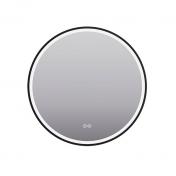 Casse Form rundt spejlskab m/lys, touch og antidug 60 cm - Sort