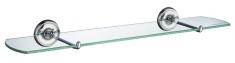 Smedbo Villa badeværelseshylde i glas - Krom