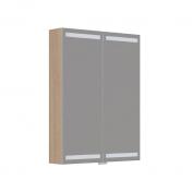 Dansani Level spejlskab 60 m/LED og lysstring - Lys eg