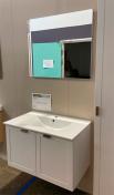 Outlet - Dansani 80 m�bels�t m/l�ger og spejl - Hvid mat ramme