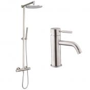 Casse Crystal Cut komplet pakke til badevrelset - Brstet stl