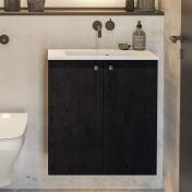 Dansani Luna Urban 60 mbelst m/Mini Minore vask og lger - Sort eg