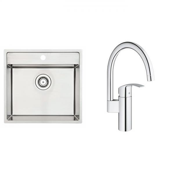 Lavabo Nexus 60 køkkenvask m/Grohe Eurosmart New køkkenarmatur Lavabo Nexus 60 køkkenvask m/Grohe Eurosmart New køkkenarmatur