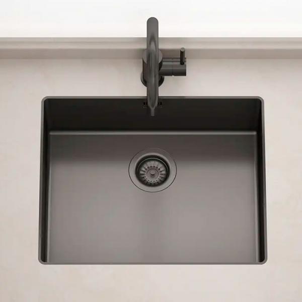 Lavabo Kubus 500 Soft Slim køkkenvask - Dark bronze Lavabo Kubus 500 Soft Slim køkkenvask - Dark bronze