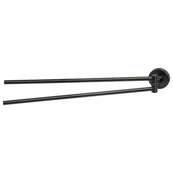 Kosmos håndklædeholder t/væg - Børstet gunmetal Kosmos håndklædeholder t/væg - Børstet gunmetal