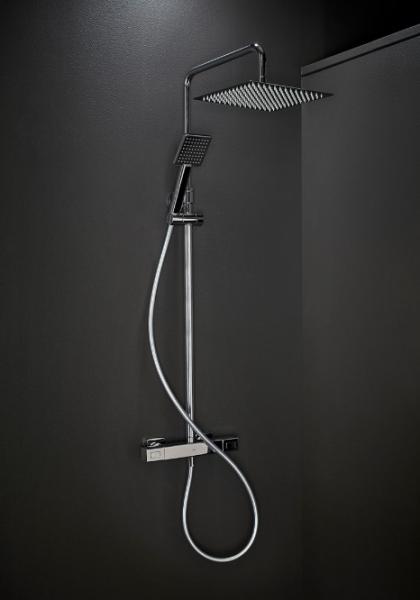 Hafa Mix Slim Square komplet brusesystem - 250x250 mm - Krom Hafa Mix Slim Square komplet brusesystem - 250x250 mm - Krom