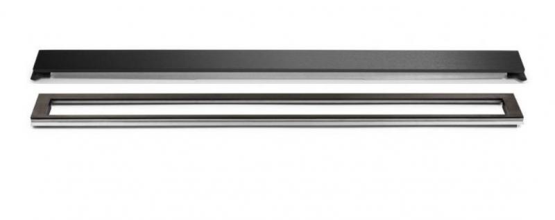 Unidrain afløb 800 mm/10 mm ramme - Børstet sort Unidrain afløb 800 mm/10 mm ramme - Børstet sort