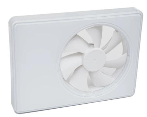 Duka Smart fan med fugt (hygrostat) og tidstyrring Ø100/125 mm - Hvid Duka Smart fan med fugt (hygrostat) og tidstyrring Ø100/125 mm - Hvid