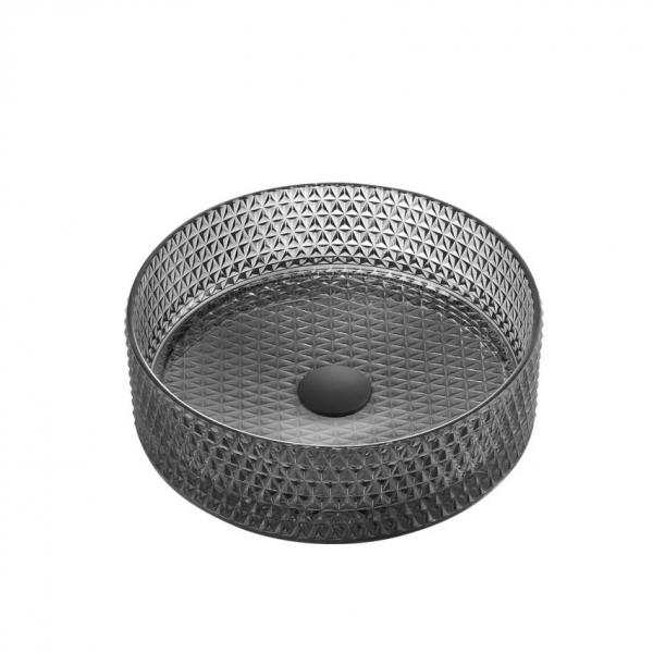 Cassøe Morello 36 fritstående bowlevask - Glas/Mat sort Cassøe Morello 36 fritstående bowlevask - Glas/Mat sort