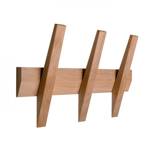 Hoigaard Tangent-3 knagerække - Eg olie/eg olie Hoigaard Tangent-3 knagerække - Eg olie/eg olie