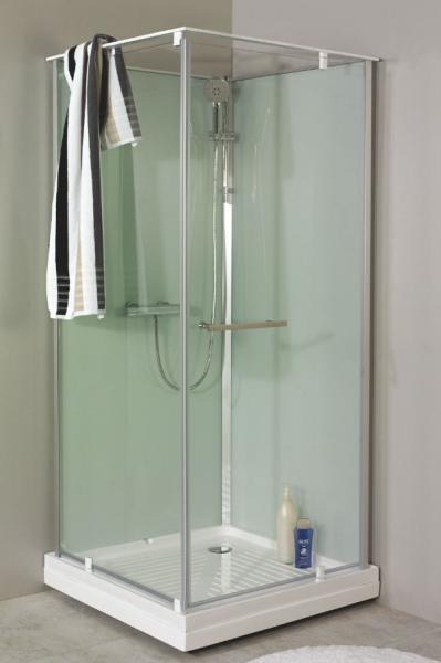 Noro Ocean brusekabine 80x80 firkantet - Hvid