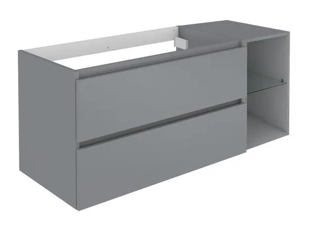 Allibert Lunik 120 vaskeskab m/skuffer og hylder - Onyx grey Allibert Lunik 120 vaskeskab m/skuffer og hylder - Onyx grey
