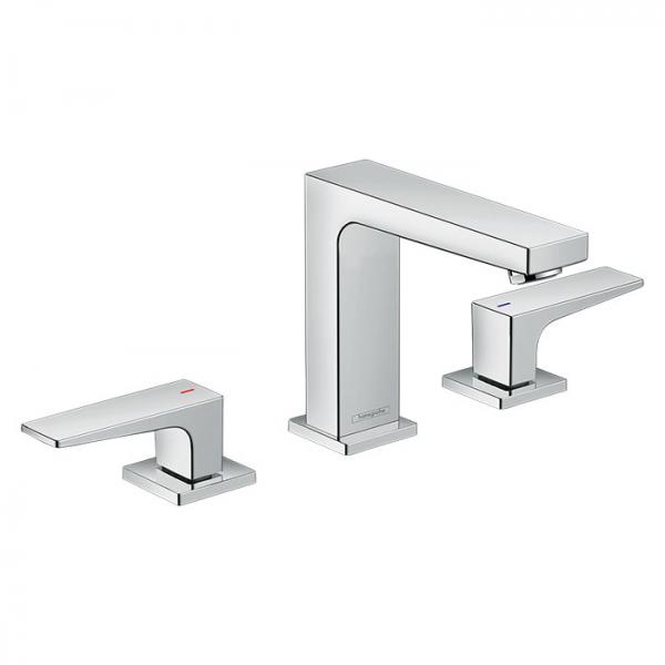 hansgrohe Metropol 110 3-huls håndvaskarmatur m/push-open bundventil - Krom