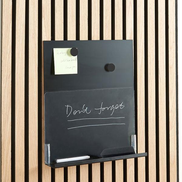 Magnettavle m/hylde til akustikpanel inkl. 2 magneter Magnettavle m/hylde til akustikpanel inkl. 2 magneter