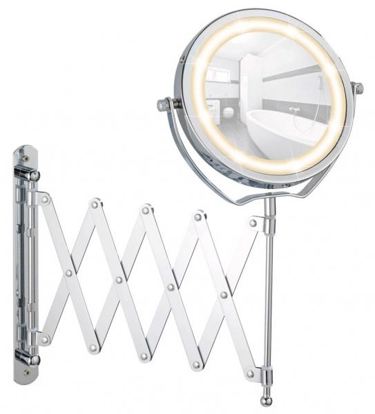 Wenko Brolo kosmetikspejl til væg - Vendbar m/LED og 3x forstørrelse Wenko Brolo kosmetikspejl til væg - Vendbar m/LED og 3x forstørrelse