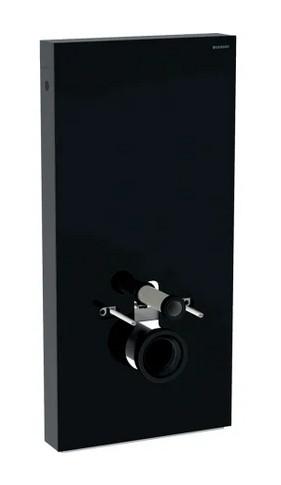 Geberit Monolith cisterne til væghængt toilet - Sort glas og sort ramme