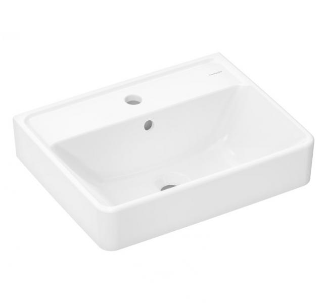 hansgrohe Xanuia Q 50 mini håndvask t/væg - 1 hanehul hansgrohe Xanuia Q 50 mini håndvask t/væg - 1 hanehul