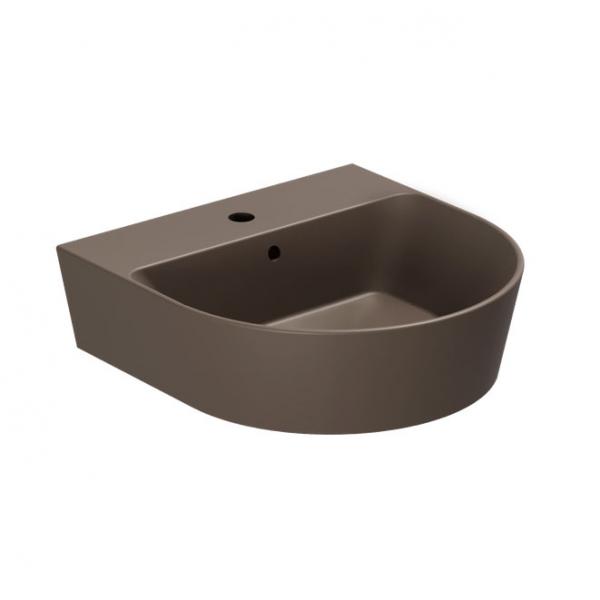 Lavabo Forma 50 håndvask t/væg eller møbel - 1 hanehul - Cocoa Lavabo Forma 50 håndvask t/væg eller møbel - 1 hanehul - Cocoa