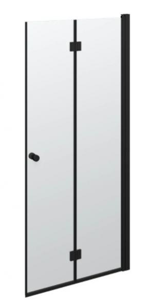 Dansani Match B81 foldedør - Klar glas/mat sort Dansani Match B81 foldedør - Klar glas/mat sort