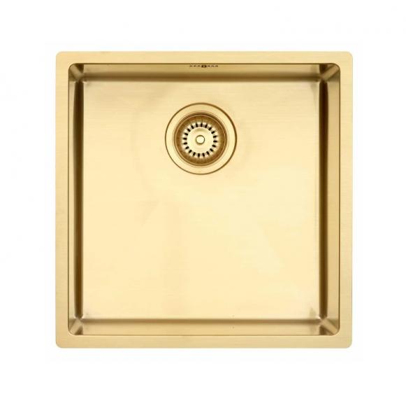 Lavabo Kubus 400 Soft køkkenvask - Messing PVD