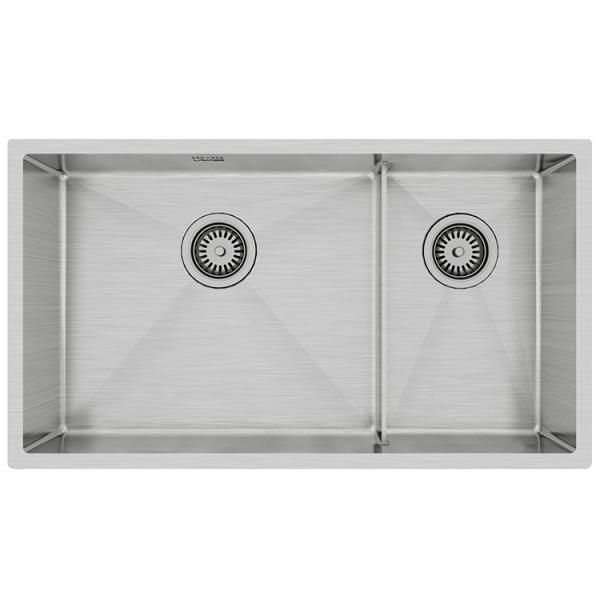 Lavabo Kubus 780 Soft Slim køkkenvask med skylleskål - Rustfrit stål Lavabo Kubus 780 Soft Slim køkkenvask med skylleskål - Rustfrit stål