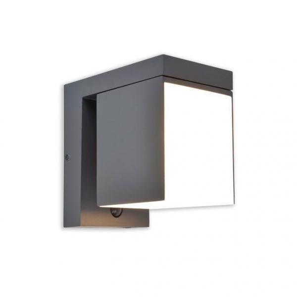 Lutec Solar Prima hybrid udendørslampe til væg m/PIR-sensor og solceller Lutec Solar Prima hybrid udendørslampe til væg m/PIR-sensor og solceller