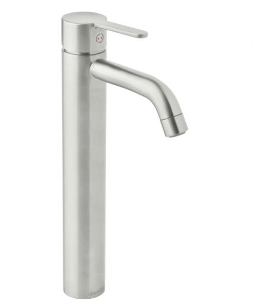 Damixa Silhouet L håndvaskbatteri u/bundventil - Steel Damixa Silhouet L håndvaskbatteri u/bundventil - Steel