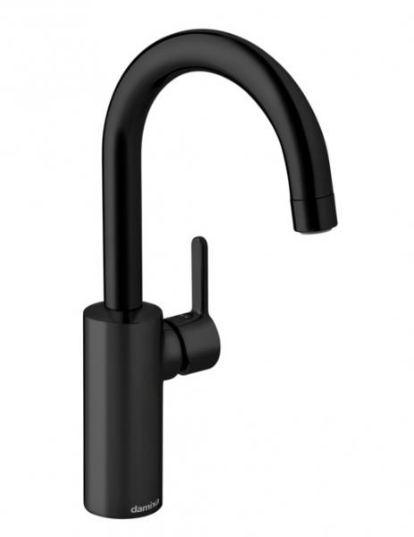 Damixa Silhouet håndvaskarmatur m/C-tud - Matsort Damixa Silhouet håndvaskarmatur m/C-tud - Matsort