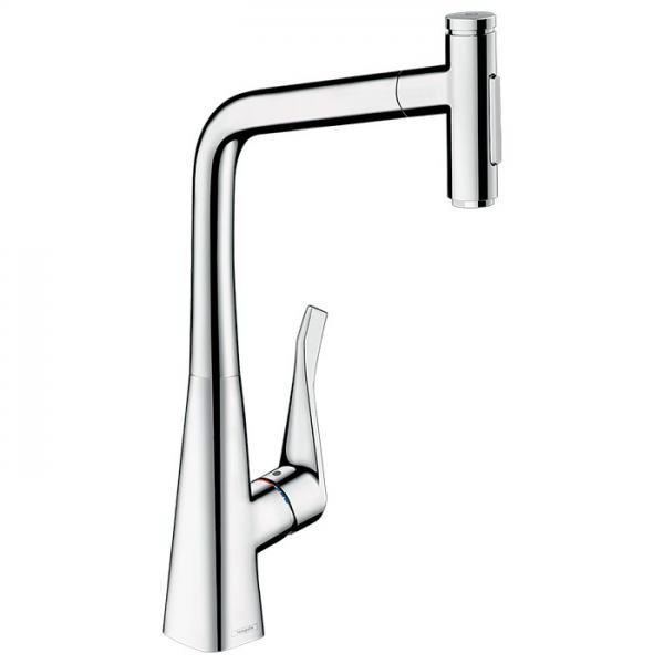 hansgrohe Metris Select M71 køkkenarmatur 320 m/udtræk 2jet - Krom