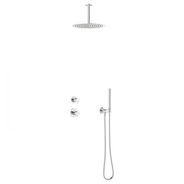 Damixa Iris DS 2 brusesystem til indbygning - Loft - Krom Damixa Iris DS 2 brusesystem til indbygning - Loft - Krom