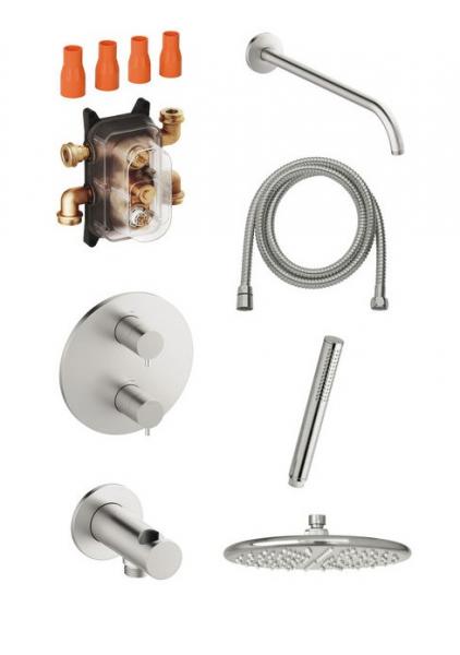 Damixa Silhouet komplet brusesystem til indbygning - Steel Damixa Silhouet komplet brusesystem til indbygning - Steel