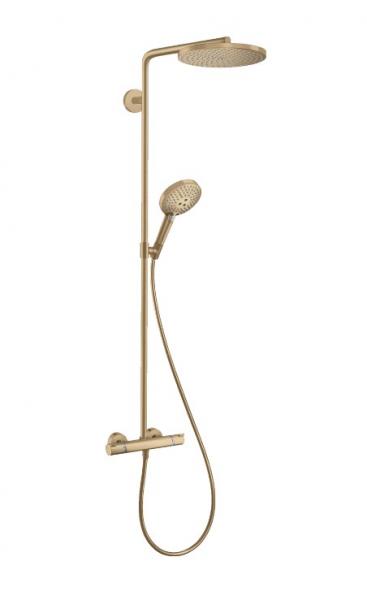 hansgrohe Raindance Select S 240 PowderRain brusesystem - Børstet bronze