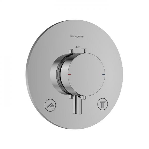 hansgrohe Ecostat Comfort S termostatarmatur til indbygning m/afspærring - 2 udtag - Krom