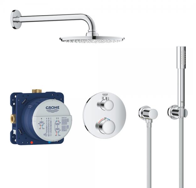 Grohe NEW Rainshower 210 komplet brusesystem til indbygning Grohe NEW Rainshower 210 komplet brusesystem til indbygning